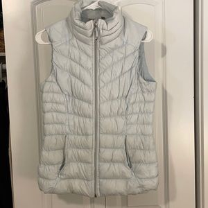 Light blue puffy vest